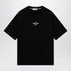 Stone Island Black Cotton T-Shirt With Logo Prints