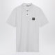 Stone Island White Polo Shirt With Logo Patch
