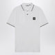 Stone Island White Polo Shirt With Compass Patch