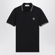 Stone Island Blue Polo Shirt With Compass Patch