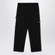 Stone Island Black Cottonblend Cargo Trousers