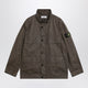 Stone Island Brown Waxed Cotton Canvas Field Jacket
