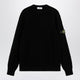 Stone Island Black Wool Crewneck Sweater