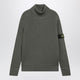 Stone Island Military Green Ribbed Turtleneck Sweater