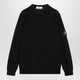 Stone Island Black Wool Crew-Neck Sweater