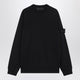 Stone Island Navy Blue Wool Crewneck Sweater
