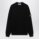 Stone Island Black Cotton Crew-Neck Sweater