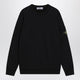 Stone Island Blue Crewneck Sweatshirt With Sleeve Pocket