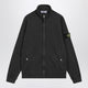 Stone Island Grey Zip-Up Track Jacket In Cotton Fleece