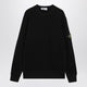 Stone Island Black Cotton Crewneck Sweater