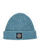 Stone Island Stone Island Mouliné Wool Beanie With Compass Logo