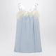 Maison Margiela Taped Slip Dress In Cupro Light Blue