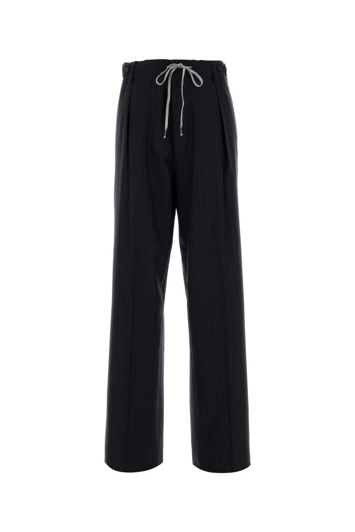 Maison Margiela Embroidered Wool Palazzo Pant