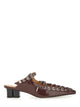 Ganni Bordeaux Polyurethane Lace-Ups