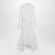 Loewe White Draped Silk Dress