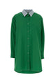 Loewe Grass Green Poplin Shirt Dress