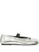 Maison Margiela Silver Leather Flats