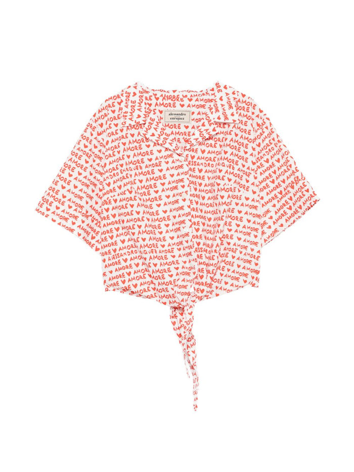 Alessandro Enriquez Printed Cotton Shirt