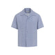 Maison Margiela Light Blue Check Bowling Shirt