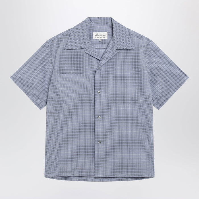 Maison Margiela Light Blue Check Bowling Shirt