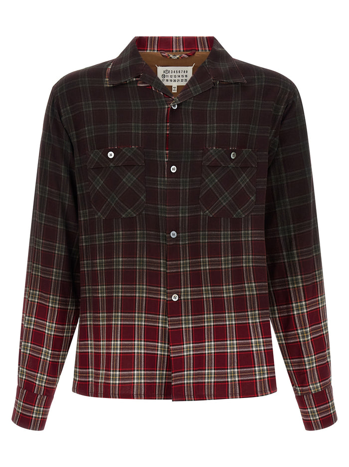 Maison Margiela Check Shirt With Gradient Effect