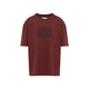 Maison Margiela Dark Bric Red Cotton T-Shirt