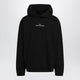 Maison Margiela Black Hoodie With Reversed Logo