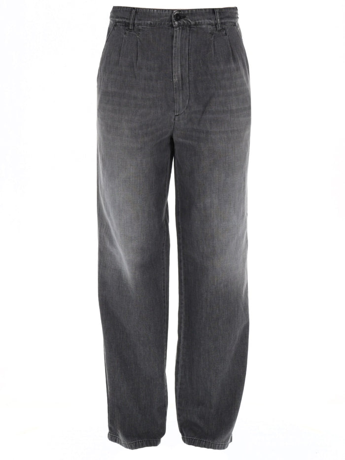 Maison Margiela Black Cotton Trousers
