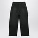 Maison Margiela Double-Dyed Work Trousers In Black Cotton With Spots
