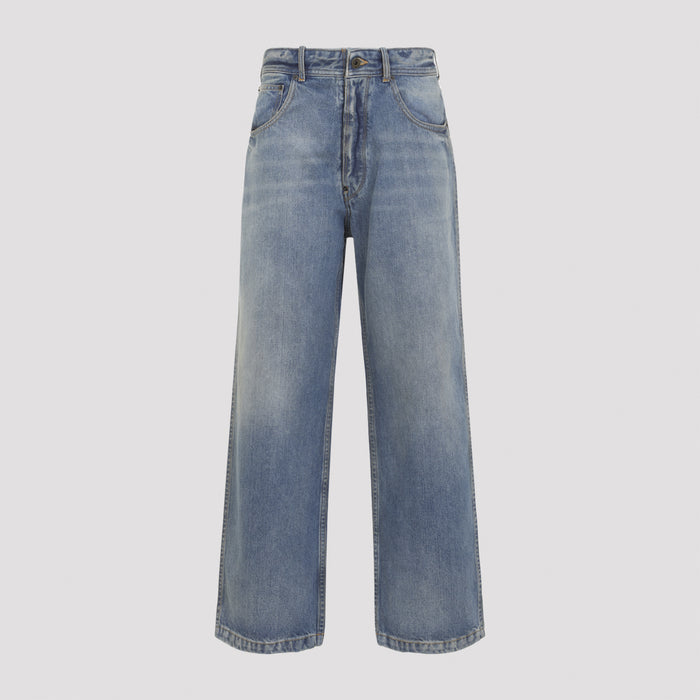 Maison Margiela Blue Cotton 5 Pockets Pants