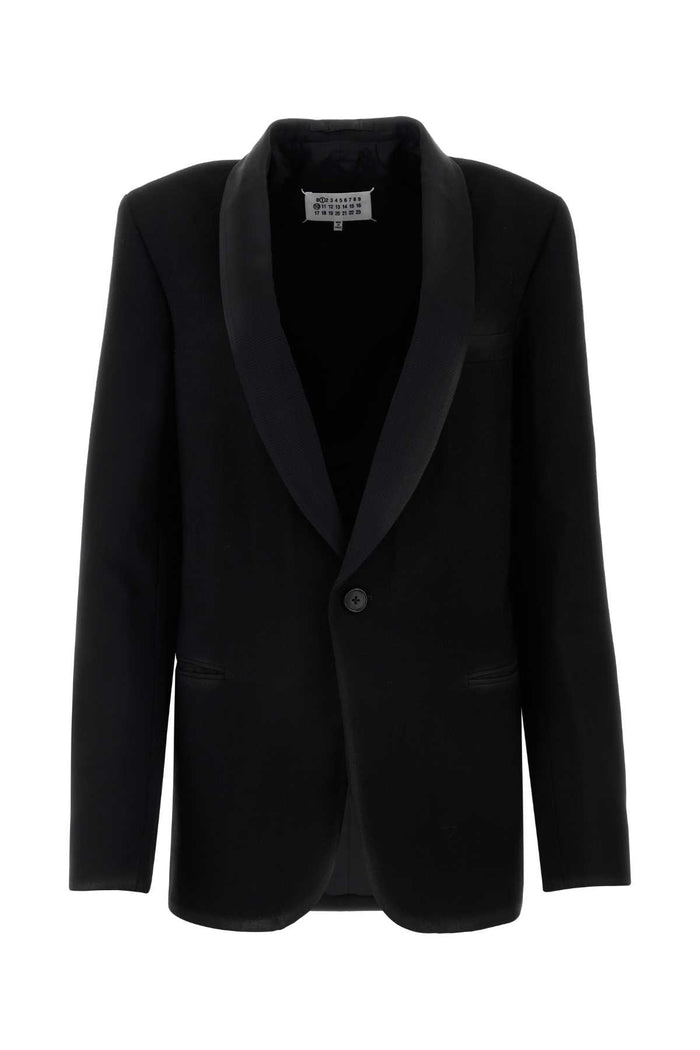 Maison Margiela Black Gabardine Blazer