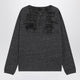 Maison Margiela Longsleeve Cotton Tshirt In Dark Grey