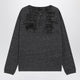 Maison Margiela Long-Sleeve Cotton T-Shirt In Dark Grey
