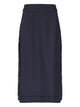 Maison Margiela Blue Wool-Blend Skirt