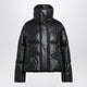 Mm6 Maison Margiela Short Padded Faux Leather Jacket In Black