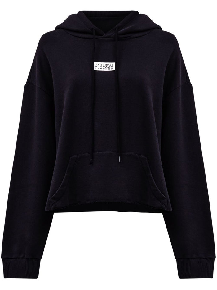 Mm6 Maison Margiela Logo Cotton Hoodie