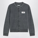 Mm6 Maison Margiela Grey Mélange Wool-Blend Cardigan