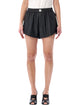 Mm6 Maison Margiela Mm6 Maison Margiela Black Eco-Leather Shorts