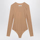Mm6 Maison Margiela Skintone Bodysuit In Lycra Jersey