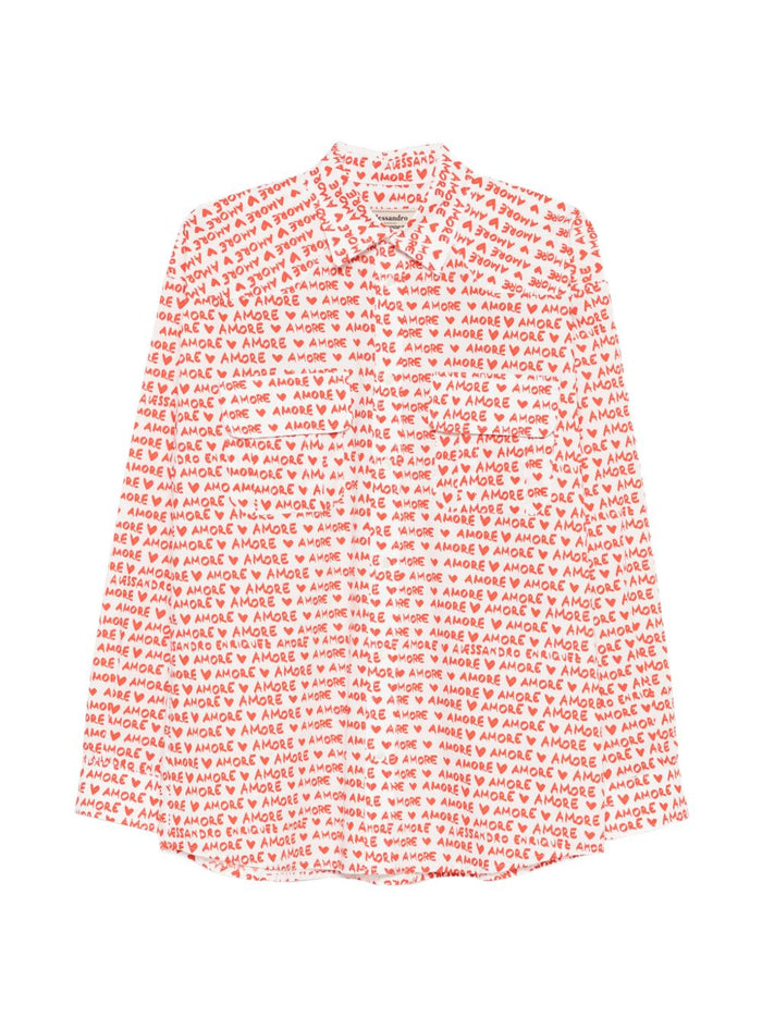 Alessandro Enriquez Printed Cotton Shirt