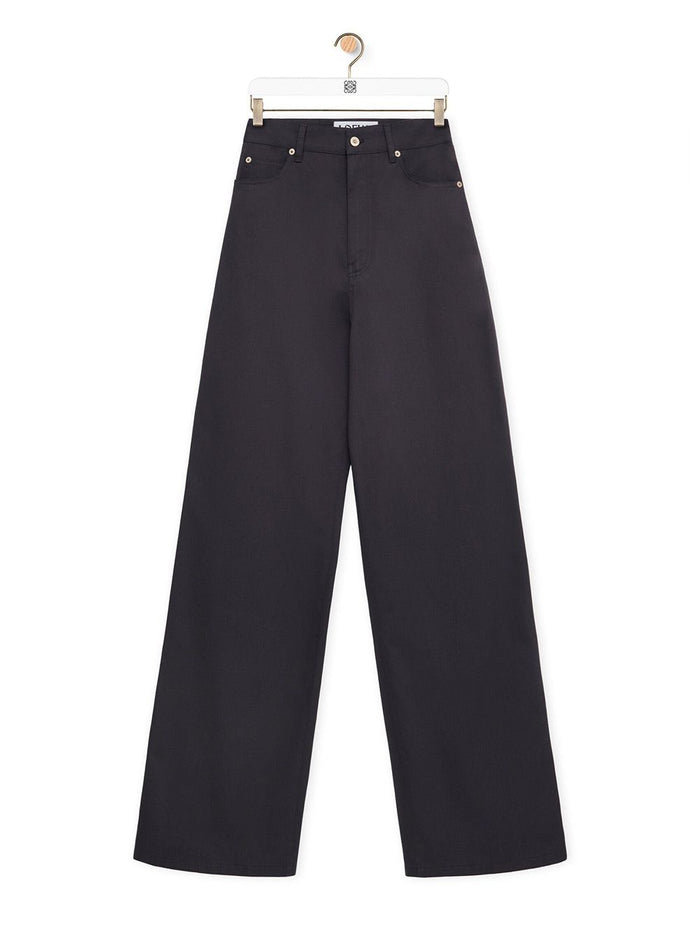 Loewe High-Waisted Cotton Trousers
