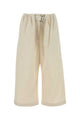 Loewe Ivory Cotton Blend Wide-Leg Pant