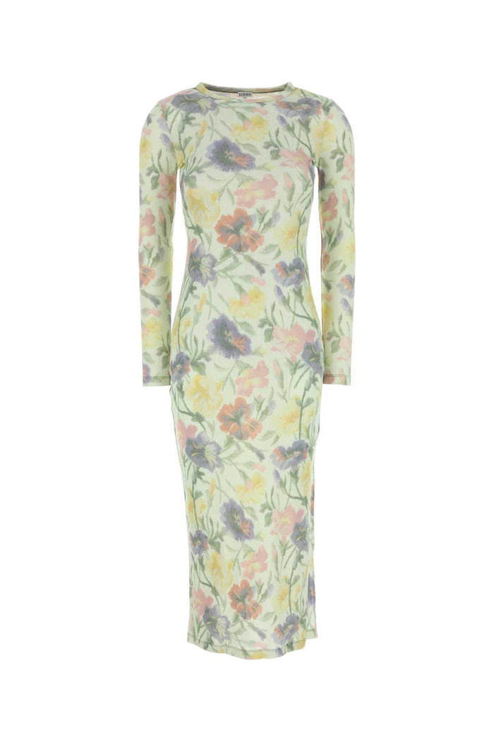 Loewe Printed Silk Blend Dress