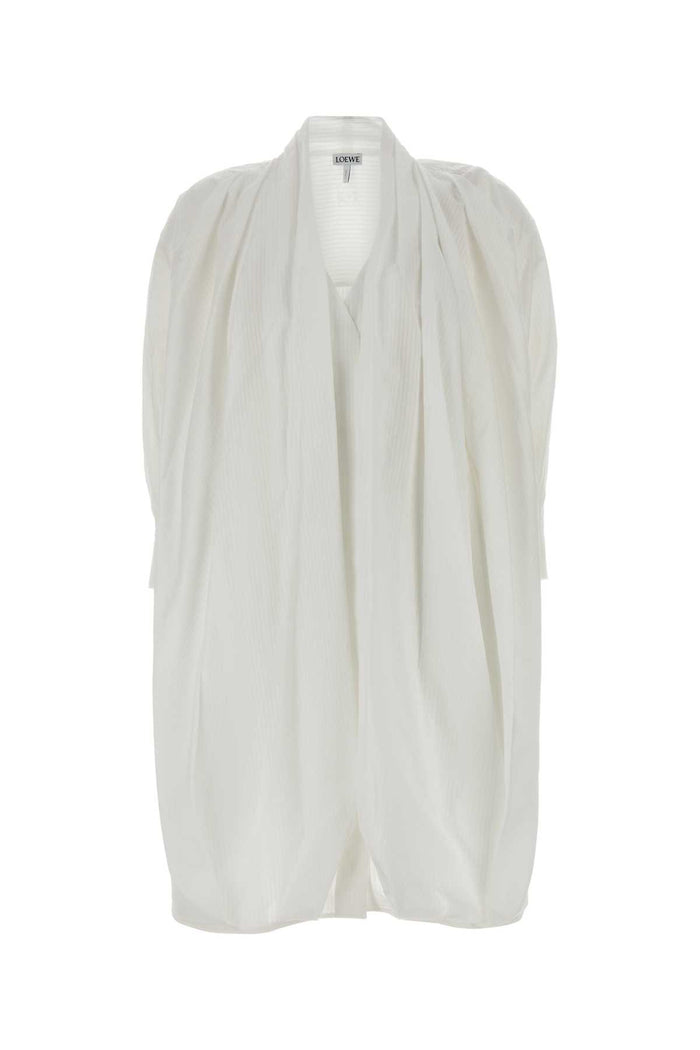 Loewe White Poplin Dress