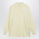 Loewe Cashmere And Silkblend Polo Sweater In Yellow