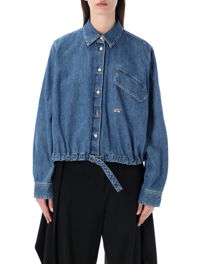Loewe Light Blue Belted Shirt