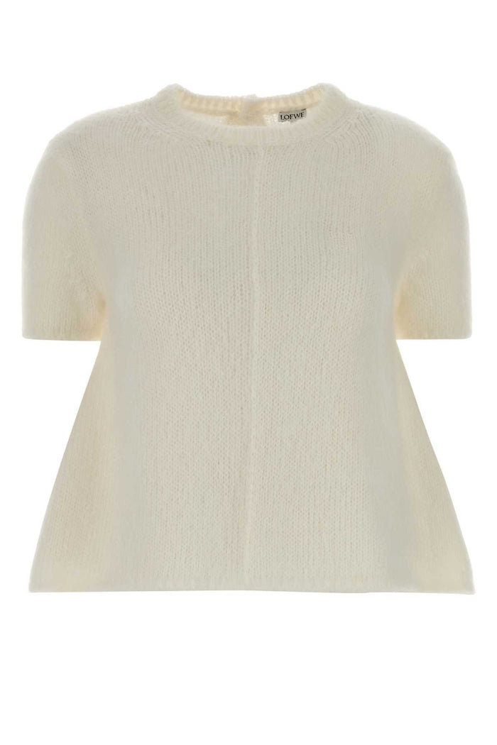 Loewe Ivory Stretch Mohair Blend Sweater