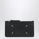 Maison Margiela Black Four Stitches Zip Card Holder