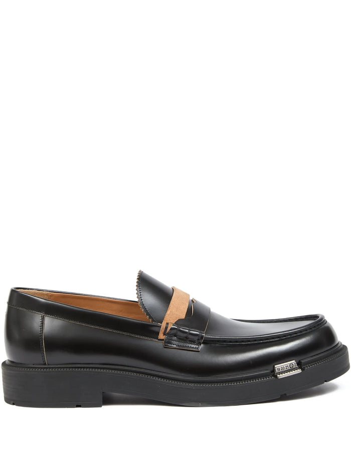 Maison Margiela Black Cow Leather Moccasin