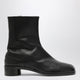 Maison Margiela Tabi Leather Ankle Boots In Black